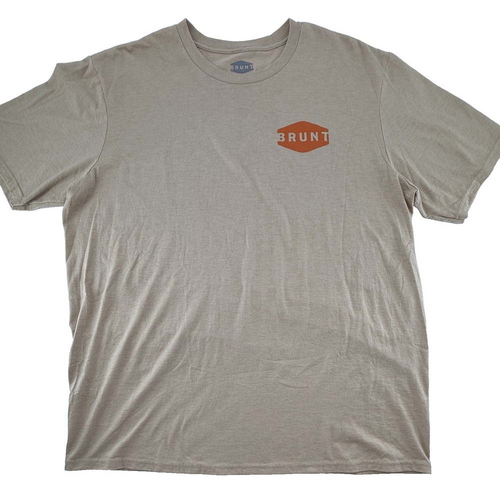 Brunt Workwear Men's 2XL Tan Short Sleeve Graphic Tee
